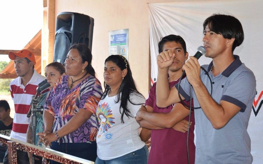 Vereador Ismael durante abertura da Feira Indígena, no dia 15 de abril de 2017 / Foto: Moreira Produções