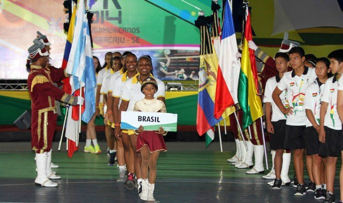 Brasil lidera nos Jogos Sul-Americanos Escolares 2014 Brasil lidera o ranking com 34 medalhas de ouro, 12 pratas e sete bronzes