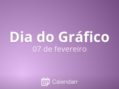 7 de Fevereiro - Dia do Gráfico Foto: Divulgação