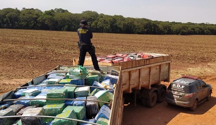 Apreensões de drogas batem recorde em MS e ultrapassam 707 toneladas em 2020 Foto: Assessoria DOF