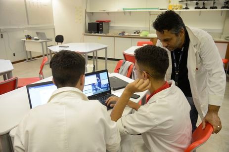 Alunos da escola Sesc na Barra da Tijuca, zona oeste do Rio / Foto: Tomaz Silva/Agência Brasil