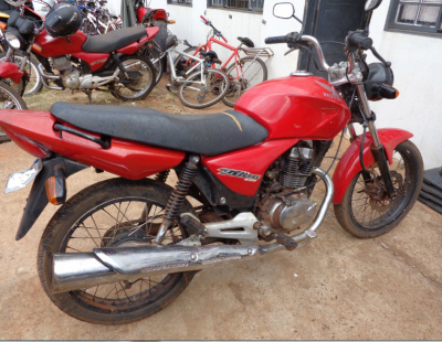 Moto recuperada pela Policia Militar de AmambaiFoto: Assessoria da 3ª CIPM