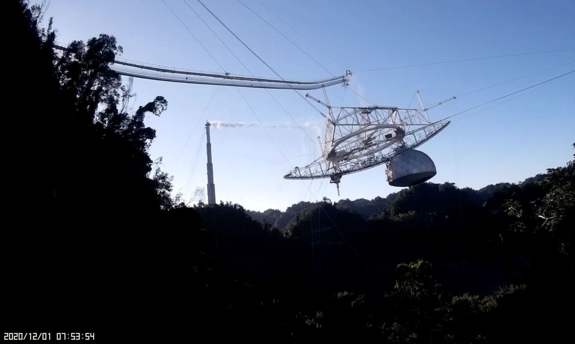 A astronomia perde o radiotelescópio de Arecibo © Divulgação/NATIONAL SCIENCE FOUNDATION/REUTERS/Direitos Reservados