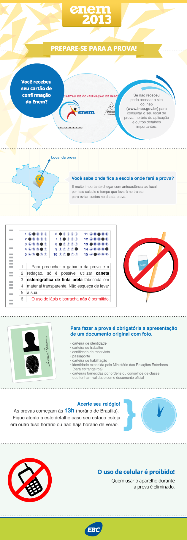 A um dia do Enem, estudantes devem ficar atentos ao horário e local de prova