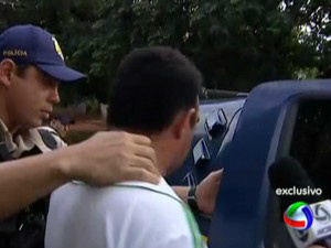 Em Anastácio (MS), uma pessoa foi presa durantea operação (Foto: Reprodução/TV Morena)