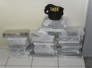 DOF apreendeu 57 kg de maconha.