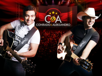 Duas duplas animam a noite mais agitada da Expobai, este sábado (7) Conrado e Aleksandro