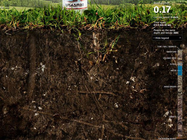 Marca de água mineral cria site com 8 km de rolagem