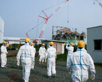 Visita da missão da Aeia à planta nuclear de Fukushima. Foto: Aeia/Giovanni Verlini