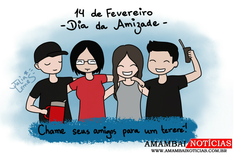 Charge da semana: 14 de fevereiro - Dia da Amizade