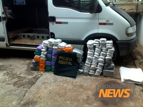 Van com 230 kg de cocaína é apreendida pela polícia