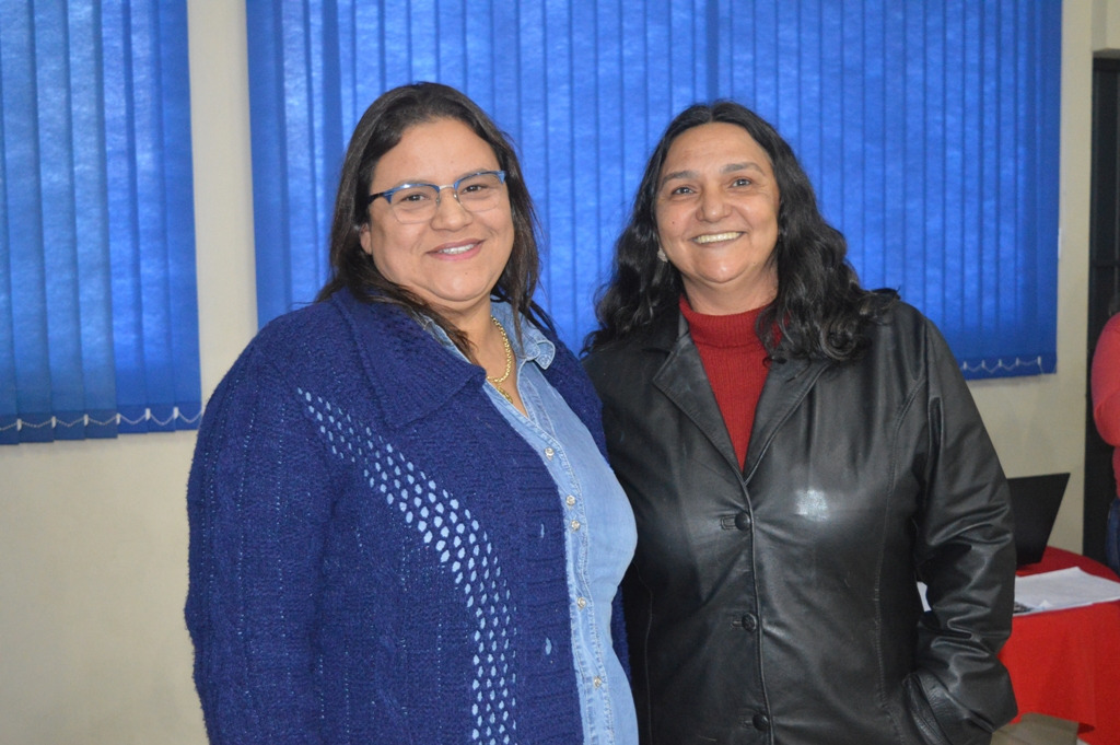 Representantes no CME, professoras Nidia e Ilda / Foto: Moreira Produções