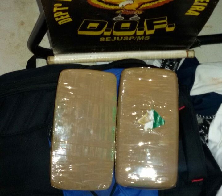 A apreensão ocorreu durante abordagens do policiamento para fiscalização a um ônibus de passageiros / Foto: DOF