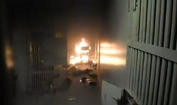 Presos incendeiam colchões durante motim em delegacia de polícia em MS