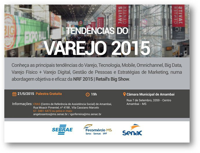 Tendências do Varejo é tema de palestra nesta quinta (21) em Amambai Evento acontece nesta quinta-feira (21)