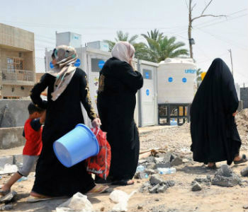 Deslocados internos em Ramadi, Iraque. Foto: ONU Iraque