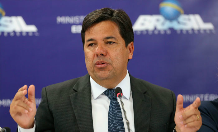 O ministro da Educação, Mendonça Filho, participa de evento do Programa de Fomento à implementação da Escola em Tempo Integral, no Recife (Foto: Divulgação)