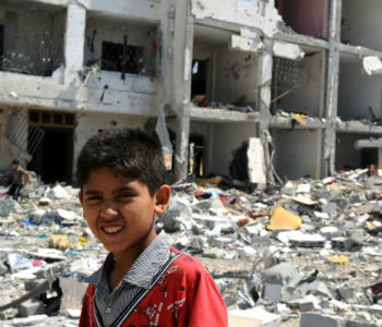 Destruição em Gaza. Foto: Unwra