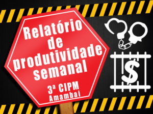 Polícia Militar de Amambai divulga relatório de produtividade semanal