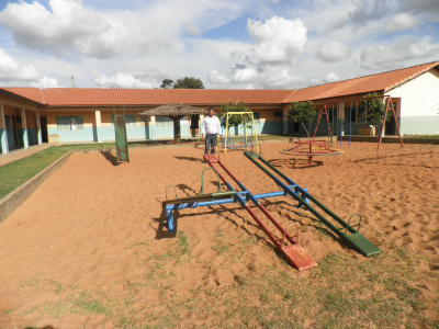Vereador David Nicoline durante visita ao  CEI Recanto do Saber / Foto: Assessoria