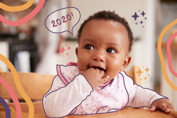 Veja os 10 nomes de bebês mais usados no Brasil em 2020 (Foto: Monkey Business Images – Shutterstock / Arte: Juliana Pereira/Bebê.com.br)