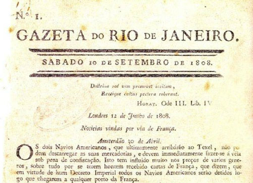 Conheça um pouco da história do primeiro jornal a circular no Brasil