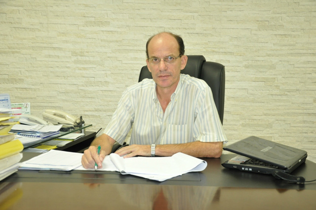 Garantia de recursos e Conisul são agenda do prefeito de Amambai em Campo Grande O prefeito de Amambai, Sérgio Barbosa.