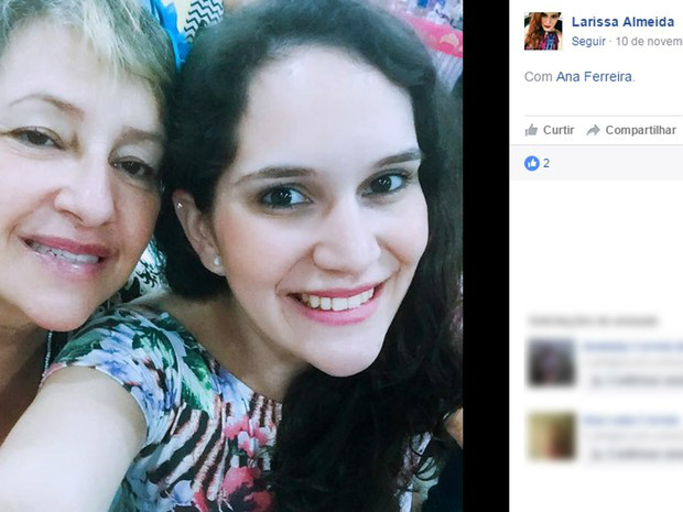 Veja quem são as vítimas da chacina em festa de réveillon em Campina Ana e Larissa são mãe e filha e também foram assassinadas na chacina de Campinas (Foto: Reprodução / Facebook)