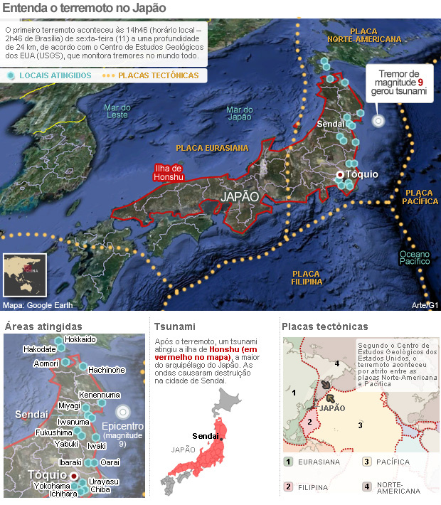 Apos forte tremor, alerta de tsunami é suspenso no nordeste do Japão