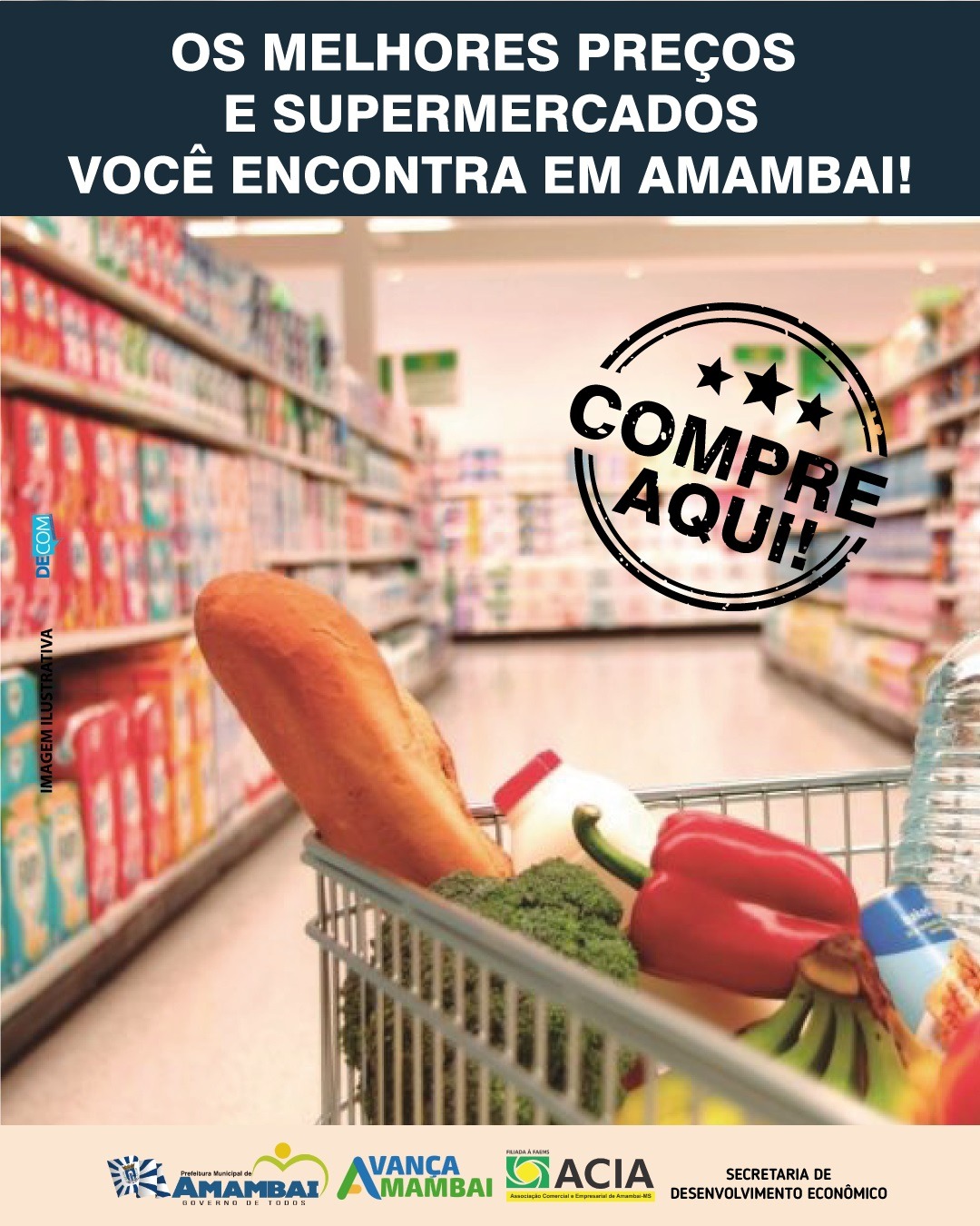 Prefeitura lança campanha "Compre Aqui" para fortalecer comércio local