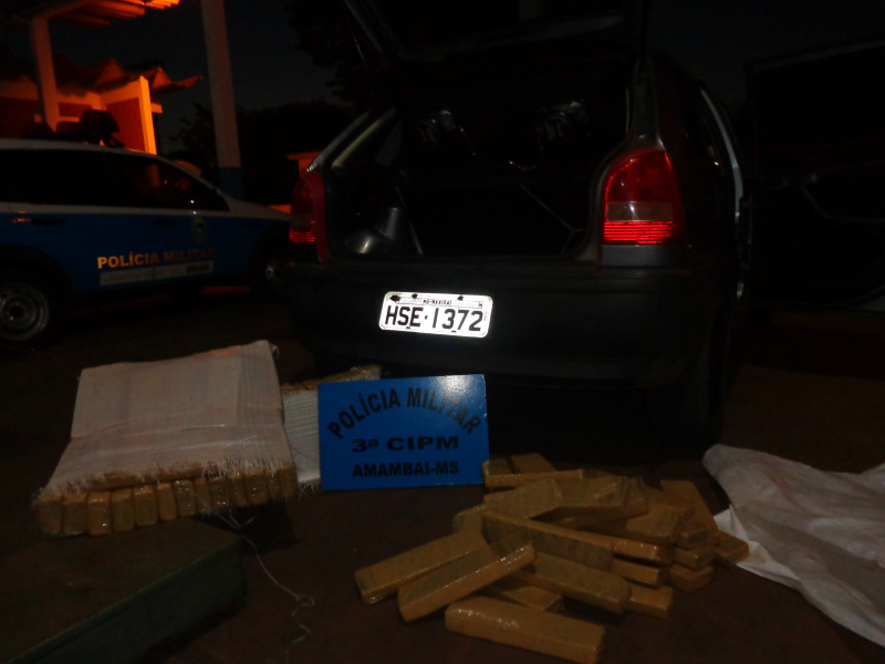 PM prende dois homens por tráfico em Amambai