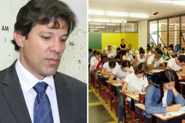 Haddad tenta conter contágio do Enem Haddad tenta conter contágio do Enem