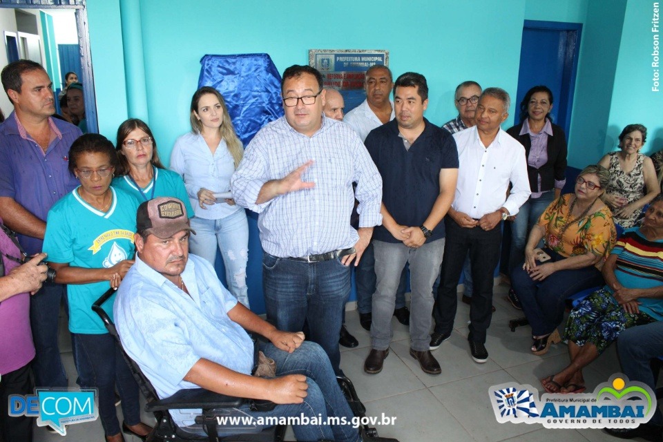 Reforma e ampliação do Posto de Saúde da vila Limeira é inaugurada Prefeito Dr. Bandeira, durante inauguração da unidade de saúde / Foto: Decom