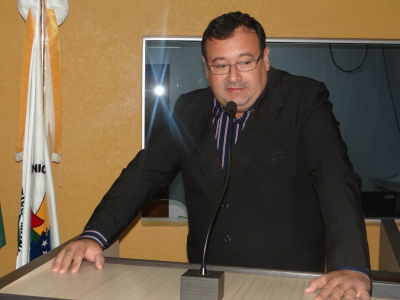Discurso pró desenvolvimento marca início do ano legislativo de Amambai Vice-prefeito de Amambai, Dr. Bandeira (PT do B)Foto: Moreira Produções
