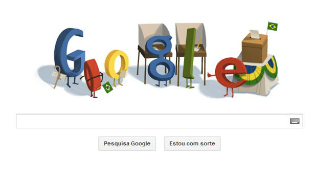 Google muda logo em página inicial para as eleições no Brasil Google muda logo em página inicial para as eleições no Brasil