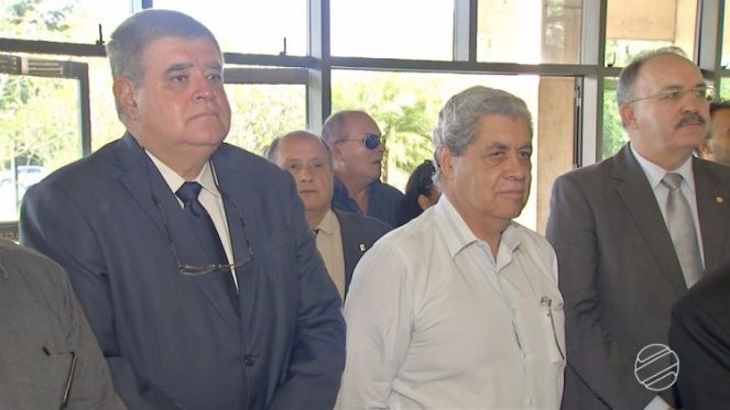 Marun durante velório do ex-governador Wilson Martins (Foto: Reprodução )