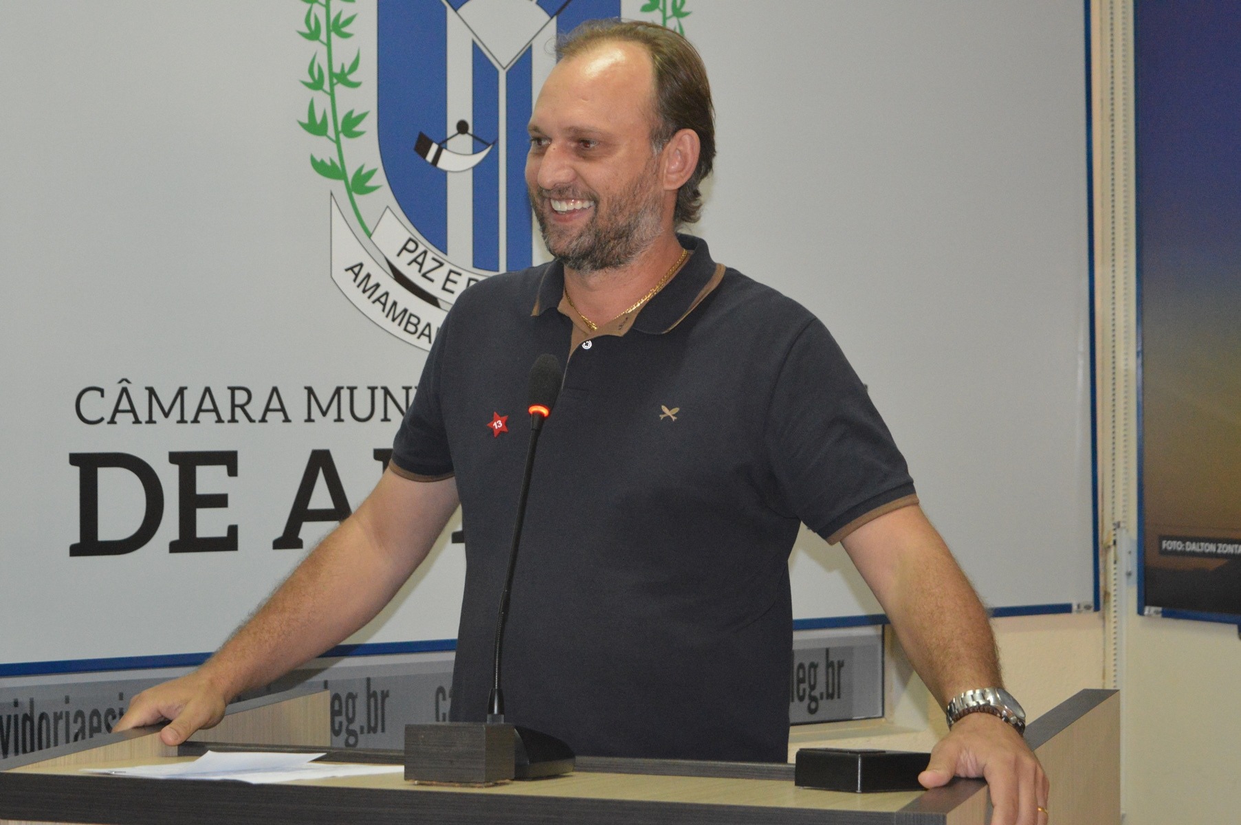 Presidente do PT em Amambai, Luciney Bampi / Foto: Moreira Produções