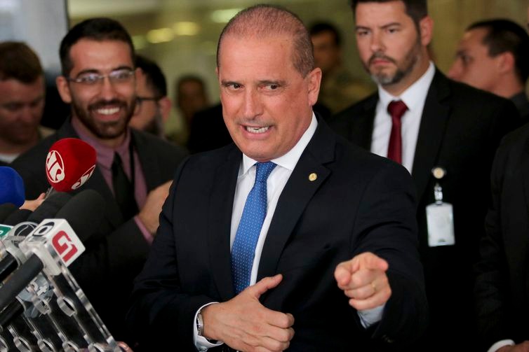 O ministro-chefe da Casa Civil, Onyx Lorenzoni, em entrevista no Palácio do Planalto - Wilson Dias/Agência Brasil