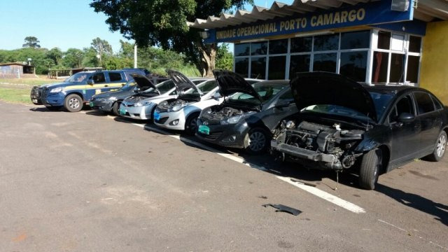 Carros roubados seriam levados para Ponta Porã (Foto: Divulgação)