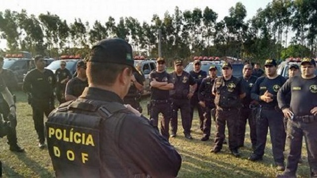 Equipe do DOF durante operação na fronteira - Foto: Divulgação/Sejusp