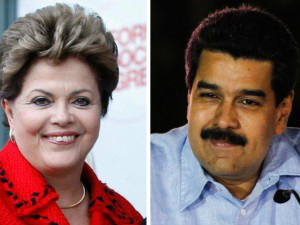 Dilma cumprimenta Maduro e diz que está pronta para trabalhar conjuntamente Dilma cumprimenta Maduro e diz que está pronta para trabalhar conjuntamente