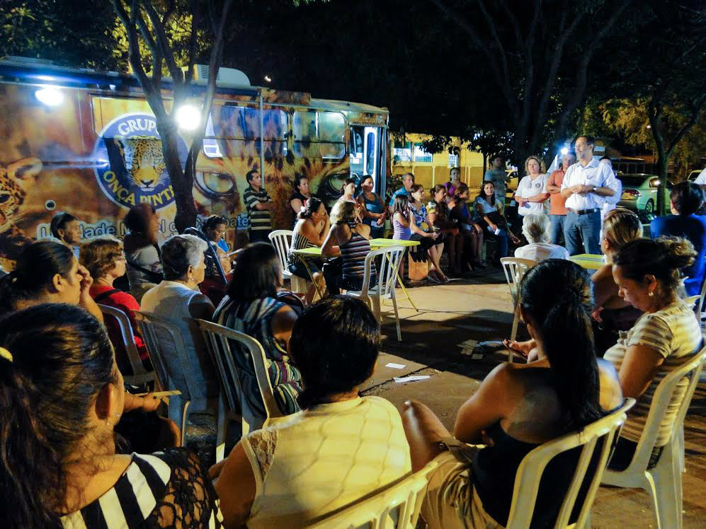 Em Campo Grande Grupo Onça Pintada atende mulheres do Coophatrabalho O atendimento aconteceu na Associação de Moradores.