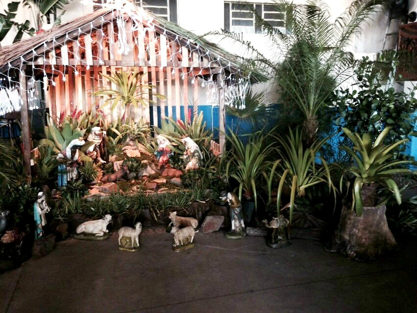 Presépio da igreja católica de Amambai mantém tradição natalina Presépio foi montado por grupo de voluntários da Igreja / Foto: Moreira Produções