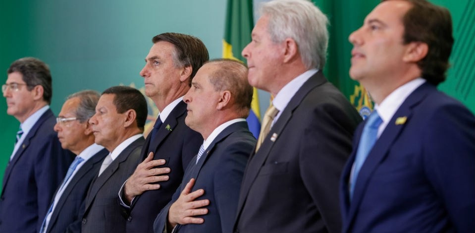 Presidentes de três bancos públicos são empossados em Brasília O presidente da República, Jair Bolsonaro, participou da cerimônia de nomeação - Foto: Alan Santos/PR