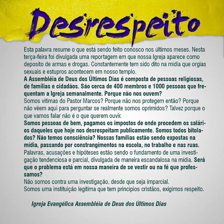 ADUD publica nota sobre condenação de Marcos Pereira