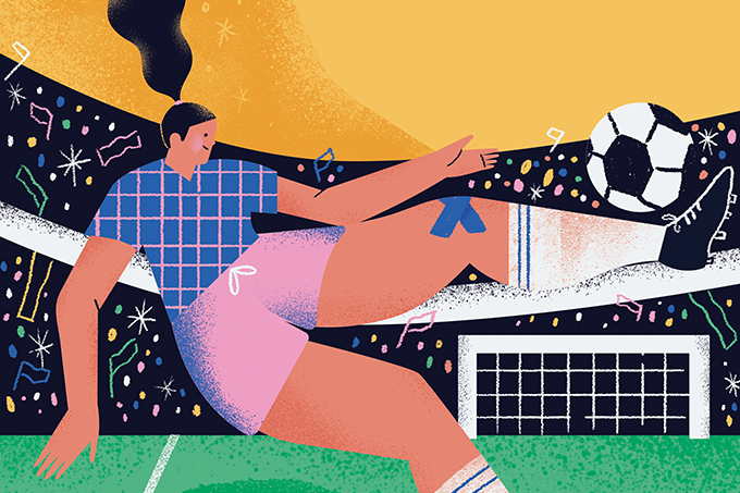 Como retornar para o esporte após uma lesão O tratamento adequado é fundamental antes de voltar aos treinos depois de uma lesão. (Ilustrações: Giovani Flores/SAÚDE é Vital)