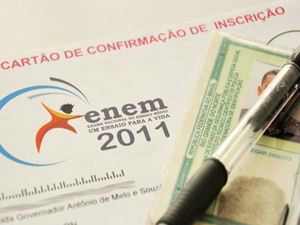Cartões do Enem são distribuídos a partir de hoje