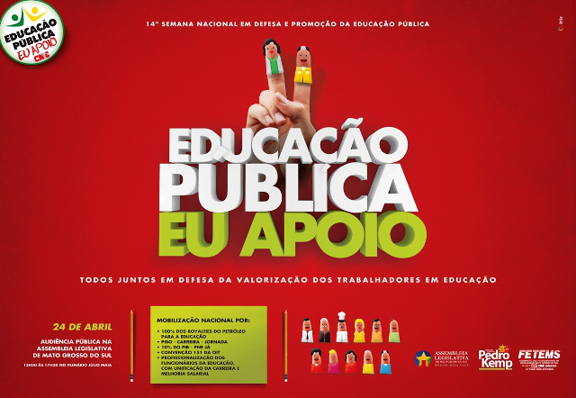 Faltam 7 dias para a Greve Nacional da educação em MS Faltam 7 dias para a Greve Nacional da educação em MS