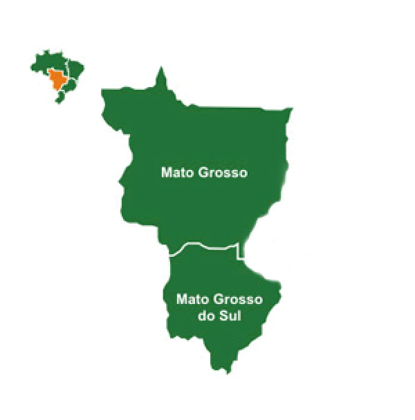O território dos dois Estados foi dividido no ano de 1977