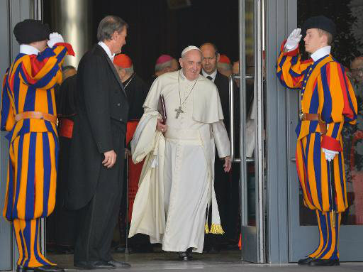O Papa Francisco, no segundo dia de consistório (AFP, ANDREAS SOLARO)